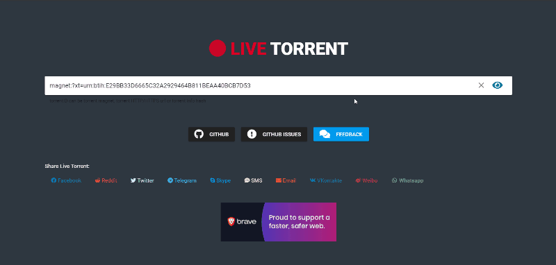 live-torrent——支持磁力链和种子的在线搜索播放下载一条龙程序,第1张